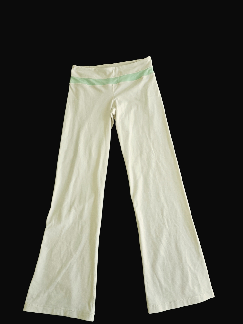 lululemon athletica Kids Cream Wide-Leg Leggings with Mint Waistband
